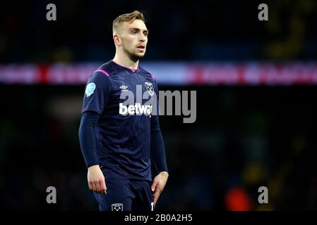 Au cours de la Premier League match au stade Etihad, Manchester. Banque D'Images