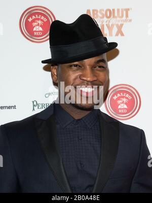 Las VEGAS, NV - 31 décembre : Ne-Yo arrive AU PUR Nightclub du Caesars Palace Las Vegas le 31 décembre 2013 à Las Vegas, NV. RTNKabik / MediaPunch Inc Banque D'Images