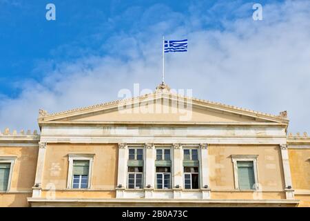 Parlement Hellénique À Athènes Grèce Banque D'Images