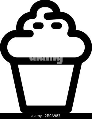 Modèle vectoriel à motif icône cupcake Illustration de Vecteur