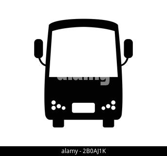 icône de bus urbain illustrée dans le vecteur sur fond blanc Illustration de Vecteur