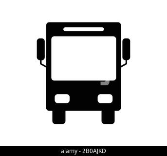 icône de bus urbain illustrée dans le vecteur sur fond blanc Illustration de Vecteur