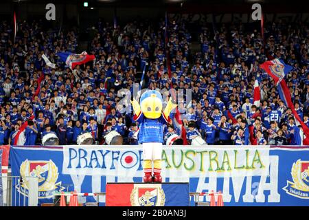Kanagawa, Japon. 19 février 2020. Yokohama F.Marinos fans Football/Football : 2020 match H de la Ligue des Champions de l'AFC 2020 entre Yokohama FMarinos 4-0 Sydney FC au stade Nissan à Kanagawa, Japon . Crédit: Yohei Osada/Aflo Sport/Alay Live News Banque D'Images