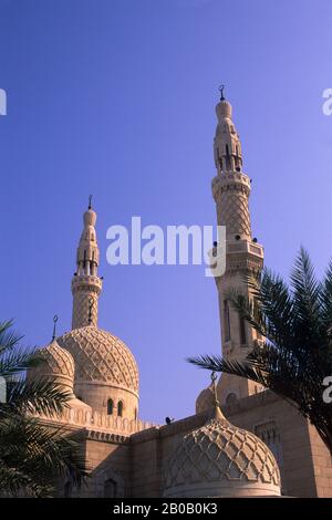 EMIRATS ARABES UNIS, DUBAÏ, MOSQUÉE JUMEIRA Banque D'Images