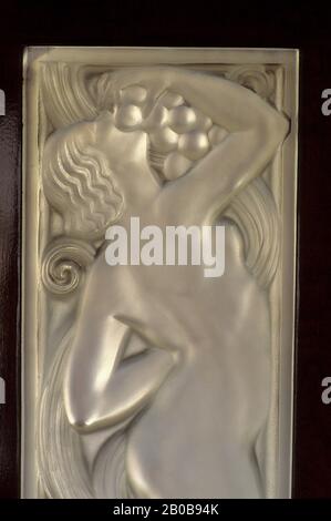 TRAIN ORIENT EXPRESS, VOITURE PULLMAN, LALIQUE Banque D'Images