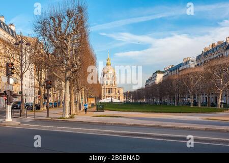 Paris, France - 18 Janvier 2019 : Chapelle De Saint Louis Des Invalides Banque D'Images