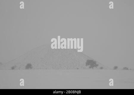 Silbury Hill, Wiltshire, Angleterre, Royaume-Uni Banque D'Images