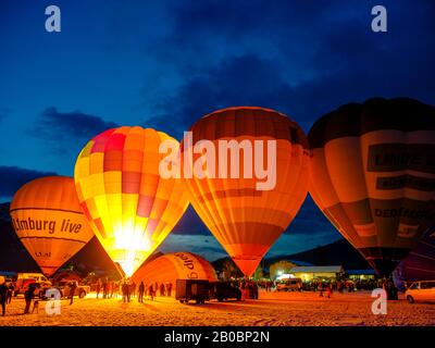 Montgolfière, Balloon Festival, Inzell, County Traunstein, Haute-Bavière, Bavière, Allemagne Banque D'Images