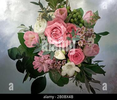 PHOTO ART : Arrangement de fleurs Banque D'Images