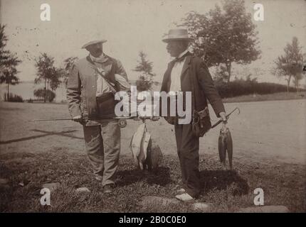 Artiste inconnu, Charles Savage Homer Jr. Et Winslow Homer à l'allée Ark, 1900, 1900, photo, 4 3/4 in. X 6 3/4 in. (12,07 cm x 17,15 cm Banque D'Images