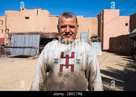 Maroc, Alnif, vie quotidienne Banque D'Images
