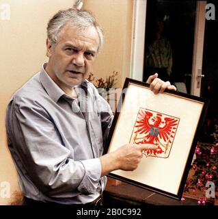 01 janvier 1990, Berlin, Potsdam: Brandenburg/SPD/6.10.1990 Manfred Stolpe dans sa maison de Potsdam. Photo : Paul Glaser/dpa-Zentralbild/ZB Banque D'Images