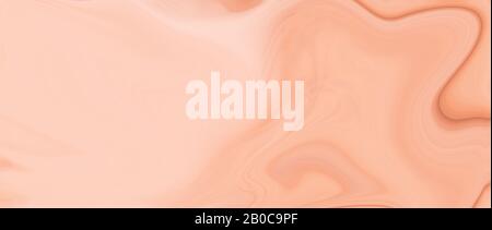 peinture à l'huile de couleur liquide orange et blanche. arrière-plan abstrait et texture. bannière d'illustration. écran large extrême. Banque D'Images