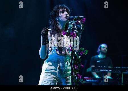 Londres, Royaume-Uni - 17 février 2020 : Naaz se spectacle en direct à l'O2 Academy, Brixton. Banque D'Images