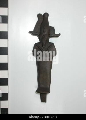 Osiris, debout, bronze, dieu, bronze, 10,3 cm, Période Tardive, Egypte Banque D'Images