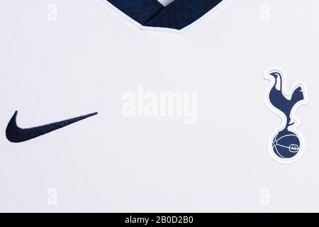 Gros Plan Sur Tottenham Hotspur Nike Home Kit 2019/20. Banque D'Images