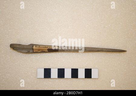 Awl of bone., Awl, bio, os, l: 16 cm, br: 1,3 cm, préhistoire, Suisse, Zurich Banque D'Images