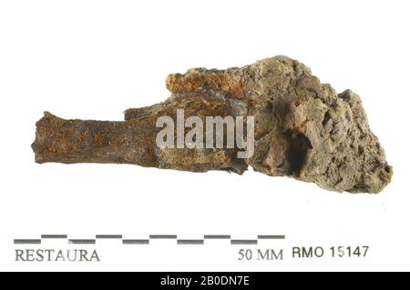 Pays-Bas Moyen âge, partie de point, avec arbre, fer, 6.0 x 1.5 cm, x, Pays-Bas, Utrecht, Wijk bij Duurstede, Wijk bij Duurstede, Dorestad Banque D'Images