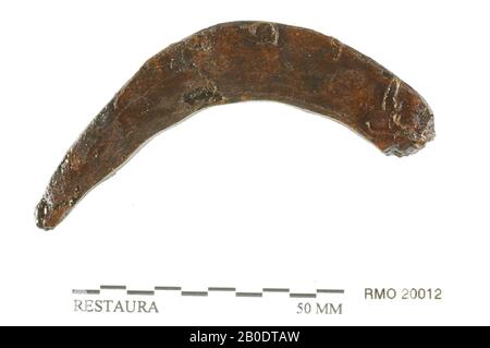 Pays-Bas Moyen âge, partie de clou, ou crochet, fer, 6.8 x 1.4 cm, x, Pays-Bas, Utrecht, Wijk bij Duurstede, Wijk bij Duurstede, Dorestad Banque D'Images