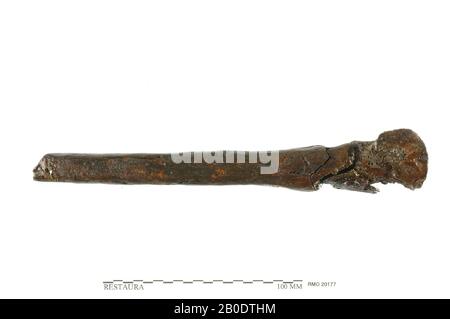 Pays-Bas Moyen âge, partie de point, avec arbre, fer, 19,5 x 3,5 cm, x, Pays-Bas, Utrecht, Wijk bij Duurstede, Wijk bij Duurstede, Dorestad Banque D'Images