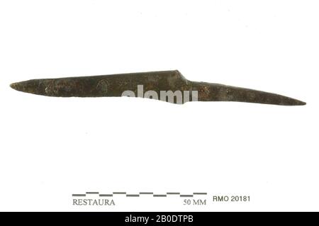 Pays-Bas Moyen âge, couteau, fer, 11,0 x 1,3 cm, x, Pays-Bas, Utrecht, Wijk bij Duurstede, Wijk bij Duurstede, Dorestad Banque D'Images