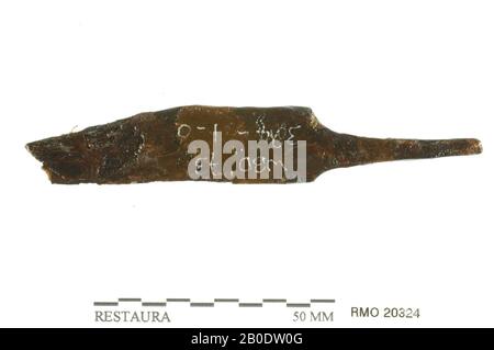 Pays-Bas Moyen âge, couteau, fer, 9,4 x 1,6 cm, x, Pays-Bas, Utrecht, Wijk bij Duurstede, Wijk bij Duurstede, Dorestad Banque D'Images