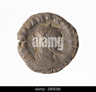 Egypte, coin, tétradrachm, Maxirien, métal, billion, Diam., 18 mm, poids, 6,96 gr, période gréco-romaine, époque impériale romaine 288-289, Egypte Banque D'Images