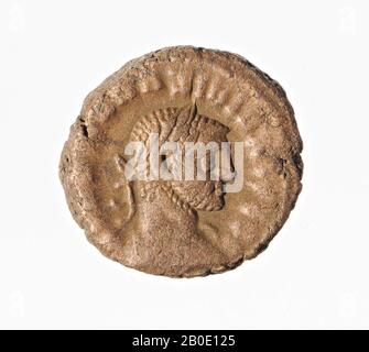 Egypte, coin, tétradrachm, Maxirien, métal, billion, Diam., 19 mm, poids, 9,50 gr, période gréco-romaine, époque impériale romaine 288-289, Egypte Banque D'Images