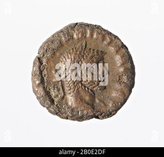 Pièce de monnaie, tétrarachme de Maximianus, année 5, Vz: Buste impérial r., Draperie, [A K ma UA M Banque D'Images