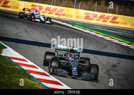 Barcelone, Espagne. 20 février 2020. X conduit dans son X au cours du deuxième jour de la Formule 1 hiver test au circuit de Catalunya crédit: Matthias Oesterle/Alay Live News Banque D'Images