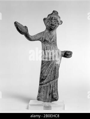 Antiquité classique, statuette, bronze, 11 x 7 x Ca. 3 cm, emplacement, Italie Banque D'Images