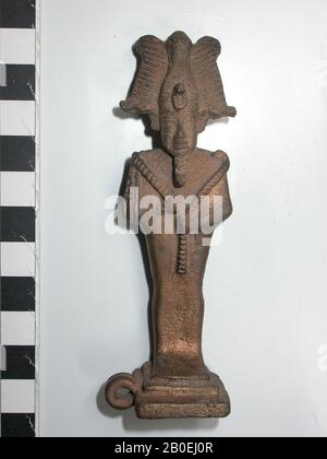 Osiris, debout, bronze, dieu, bronze, 10,2 cm, Fin De Période, Egypte Banque D'Images