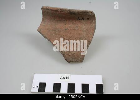 Pays-Bas Moyen âge, fragment, poterie, en forme de main, 4,2 x 10,4 x 8,7 cm, médiéval, Pays-Bas, Groningue Banque D'Images