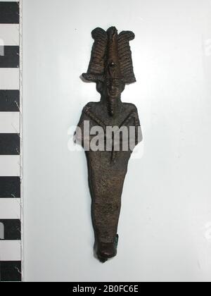 Osiris, debout, bronze, dieu, bronze, 10,8 cm, Période Tardive, Egypte Banque D'Images