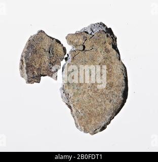 2 fragments de cuivre d'une ou plusieurs pièces anciennes, pièce de monnaie, aes, Greco-Roman, métal, cuivre, Diam. -, wt. 3,10 0,86 gr, BC IV-IVA AD, inconnu, inconnu, inconnu, inconnu Banque D'Images