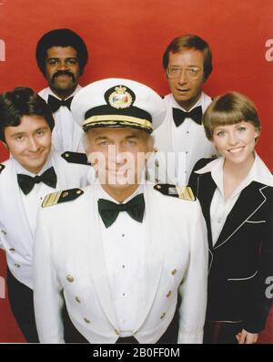 The Love Boat Tv Series 1977-1986 Usa Créé Par Wilford Lloyd Baumes Fred Grandy, Ted Lange, Gavin Macleod , Bernie Kopell, Lauren Tewes Banque D'Images