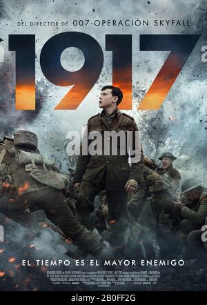 1917 année : 2019 États-Unis / Royaume-Uni Directeur : Sam Mendes George MacKay Poster (Argentine) Banque D'Images