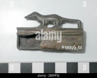 Ichneumon, debout, bronze, animal, bronze, hauteur: 1,4 cm, profondeur: 5,5 cm, Période Tardive (?), Egypte Banque D'Images