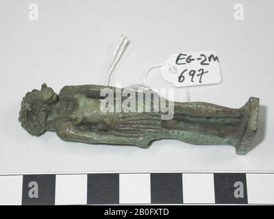 Statue, Chnoem, debout, ramskop, amulet, dieu, foi, 7,3 cm, Egypte Banque D'Images