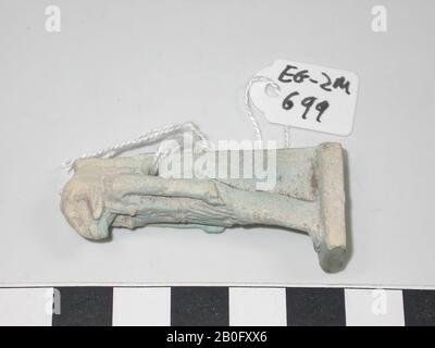 Statue, Chnoem, debout, ramskop, amulet, dieu, foi, 4.9 cm, Egypte Banque D'Images