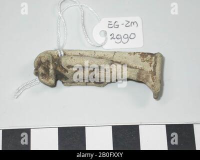 Statue, chnoem, debout, ramskop, amulet, dieu, foi, 4,8 cm, Egypte Banque D'Images