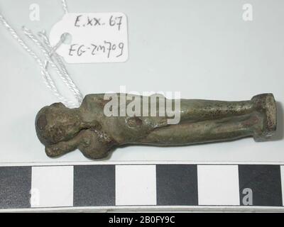 Statue, dieu, Harpocrates, debout, amulet, dieu, foi, 5,7 cm, Egypte Banque D'Images