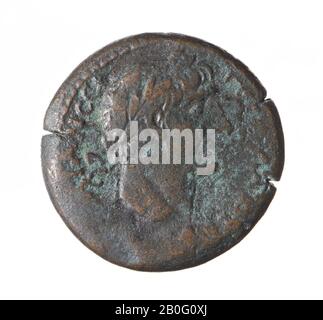 Coin, aes-33, Trajan, Vz : Trajanuskop r., [Tu TRA Banque D'Images
