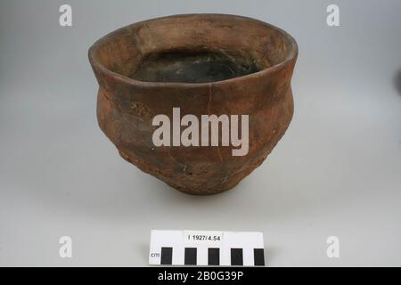 Plâtre coulé d'un pot, coulage, pot, gypse, h: 15,8 cm, diam: 20 cm, préhistoire, Pays-Bas, Limbourg, Maastricht, Caberg Banque D'Images