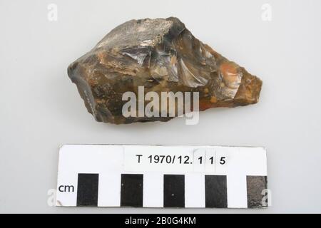 Outil Flint, outil, pierre, silex, 9 x 5 x 3 cm, préhistorique, Angleterre, inconnu, inconnu, Swanscombe Banque D'Images