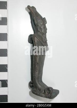 Osiris, debout, bronze, dieu, bronze, 10,4 cm, Période Tardive, Grèce Banque D'Images