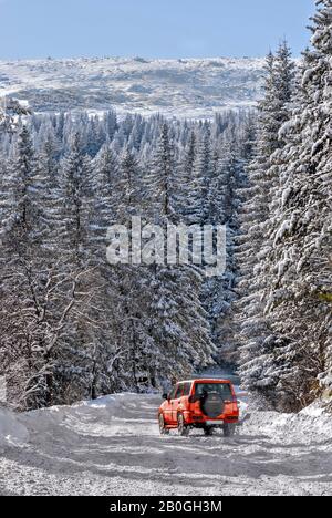 Hiver Sur La Montagne Vitosha;Bulgarie; Banque D'Images