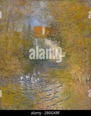 Claude Monet, Français, 1840–1926, Les Oies, 1874, huile sur toile, 29 x 23 5/8 in. (73,7 x 60 cm Banque D'Images