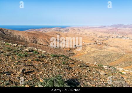 Montagnes près de Betancuria dans la partie centrale de Fuerteventura Banque D'Images