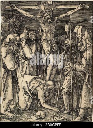 Albrecht Dürer, allemand, 1471–1528, The Little Passion: The Crucifixion, 1509–1511, Woodcut on paper, image: 4 15/16 x 3 3/4 in. (12,5 x 9,6 cm Banque D'Images